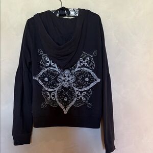 Black Graphic Hoodie